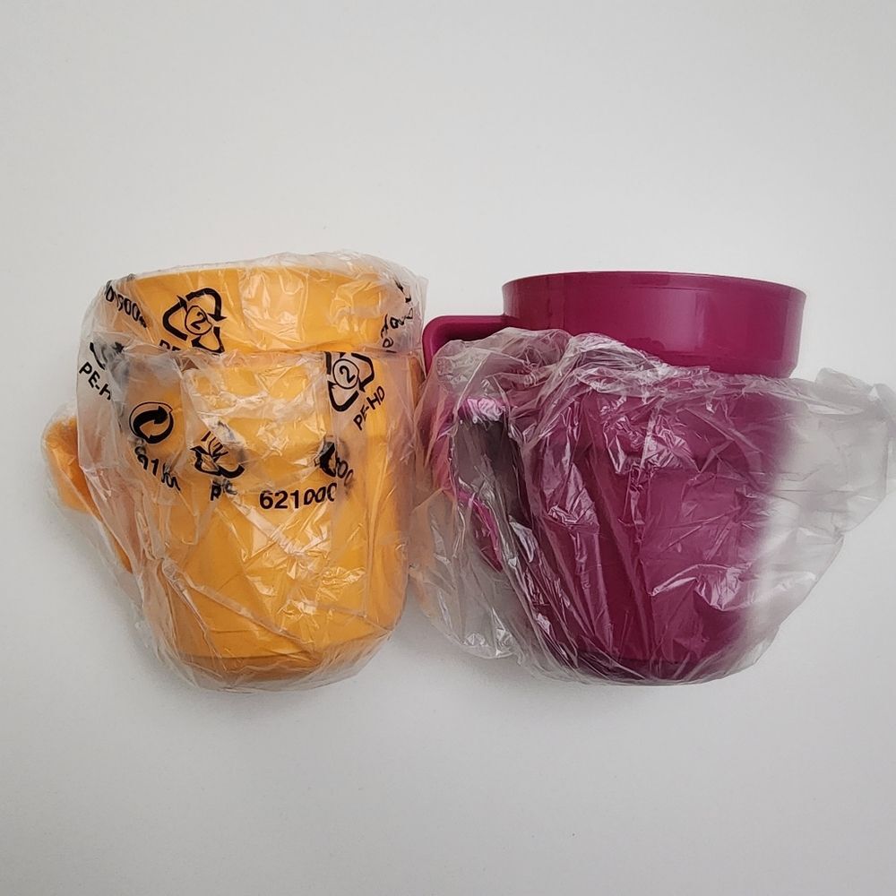 Tupperware 12oz / 350ml Serving Cup Mug Set of 4 NEW